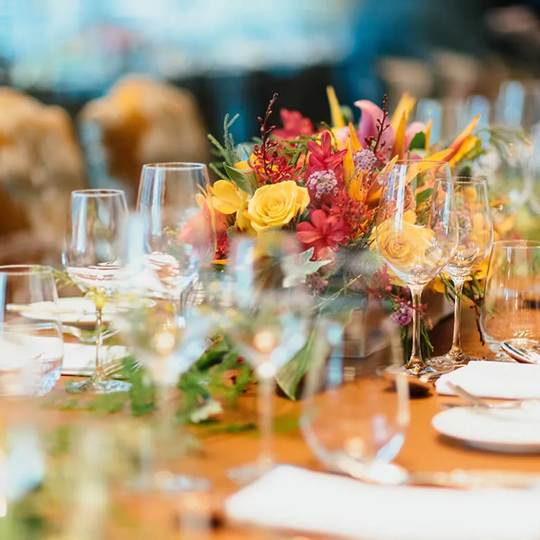 Presentación de catering para una boda en Bogotá